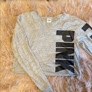 Cropped longsleeve PINK shirt